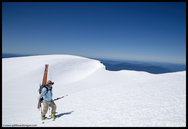 Joe on the summit rim