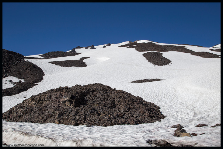 Snowfields below the Cirque Bowl