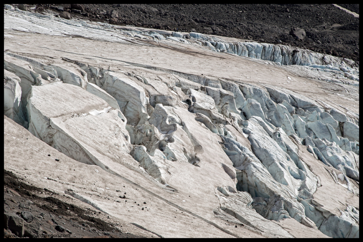 Cracks on the glacier