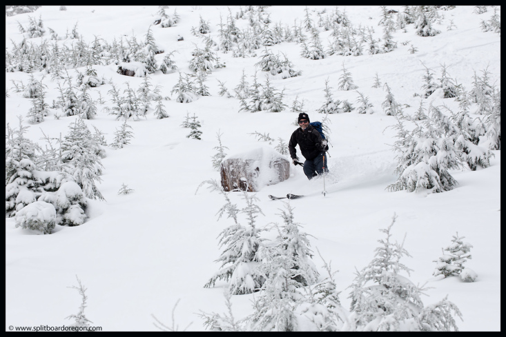 Joe skiing June's